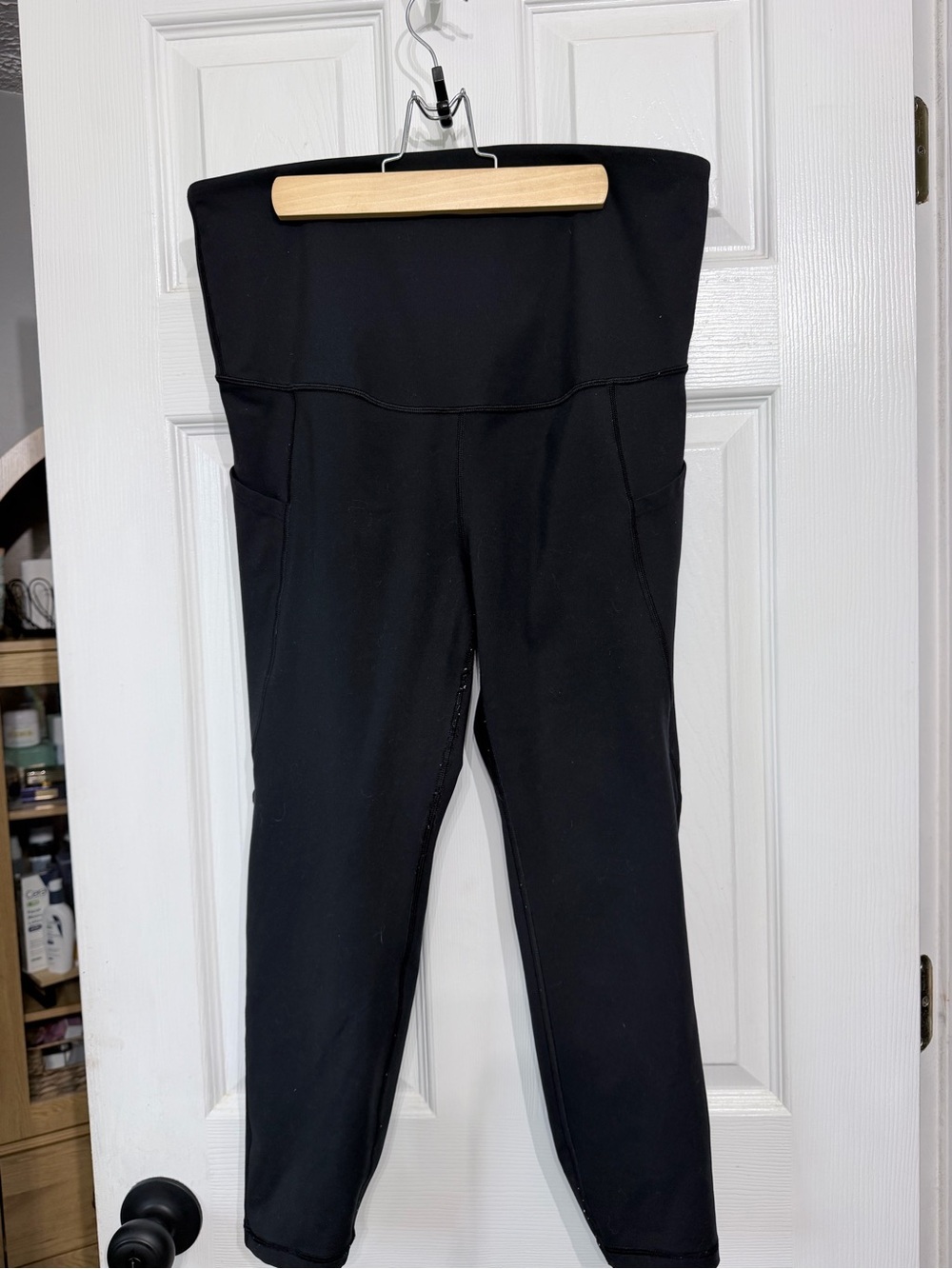GAP Black High-Waist Pocket Leggings MATERNITY